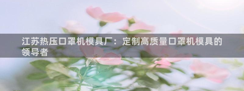 emc易倍官网登录首页：江苏热压口罩机模具厂：定制高质量