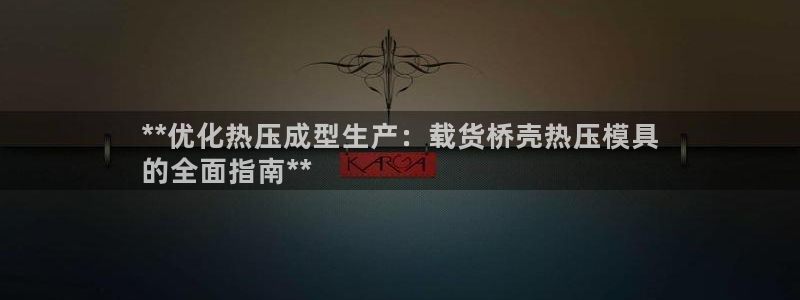 易倍申安理申区别：**优化热压成型生产：载货桥壳热压模具